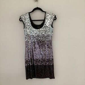White House Black Market Ombré Sequin Dress - Size XXS